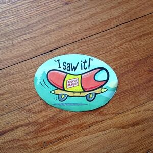 3/$10 🌟 RARE "I Saw It!" Oscar Mayer Hot Dog Weiner Mobile Truck Car Sticker